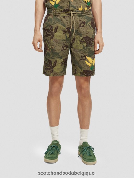 vêtements Scotch & Soda le bermuda imprimé préféré- Scotch and Soda parfum camouflage floral 6BZRBF610