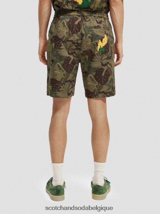 vêtements Scotch & Soda le bermuda imprimé préféré- Scotch and Soda parfum camouflage floral 6BZRBF610