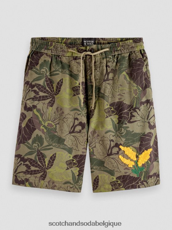 vêtements Scotch & Soda le bermuda imprimé préféré- Scotch and Soda parfum camouflage floral 6BZRBF610