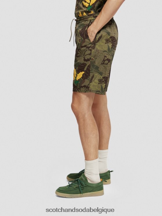 vêtements Scotch & Soda le bermuda imprimé préféré- Scotch and Soda parfum camouflage floral 6BZRBF610