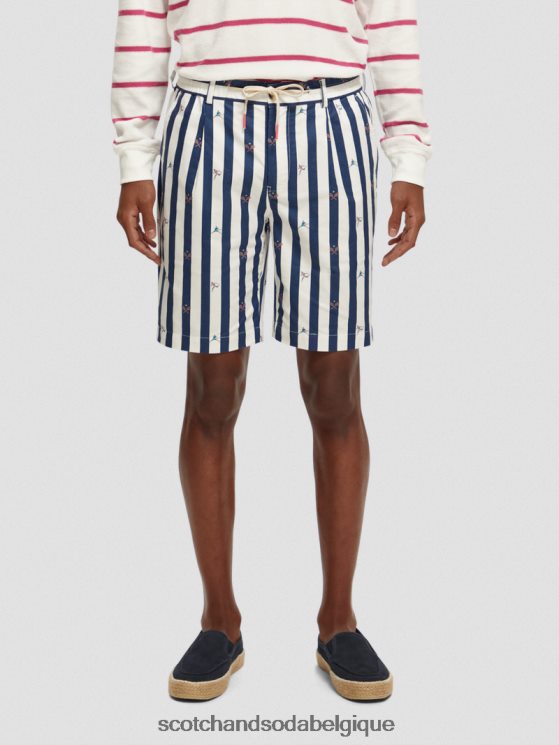 vêtements Scotch & Soda le bermuda rayé blake- Scotch and Soda shop near me mini-tennis 6BZRBF612