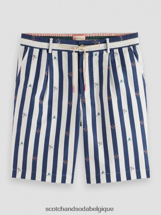 vêtements Scotch & Soda le bermuda rayé blake- Scotch and Soda shop near me mini-tennis 6BZRBF612