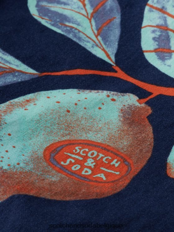 vêtements Scotch & Soda le short chino imprimé Stuart- Scotch and Soda Bruxelles fruits de la marine aop 6BZRBF624
