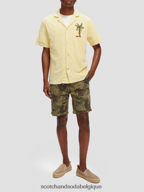 vêtements Scotch & Soda le short chino imprimé Stuart- Scotch and Soda outlet camouflage floral 6BZRBF622