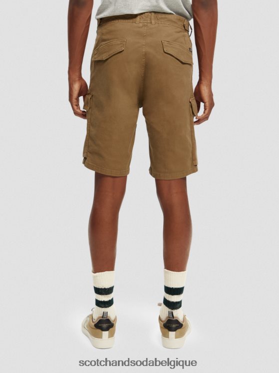 vêtements Scotch & Soda short cargo coupe décontractée- Scotch and Soda parfum kaki 6BZRBF619