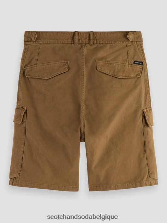 vêtements Scotch & Soda short cargo coupe décontractée- Scotch and Soda parfum kaki 6BZRBF619