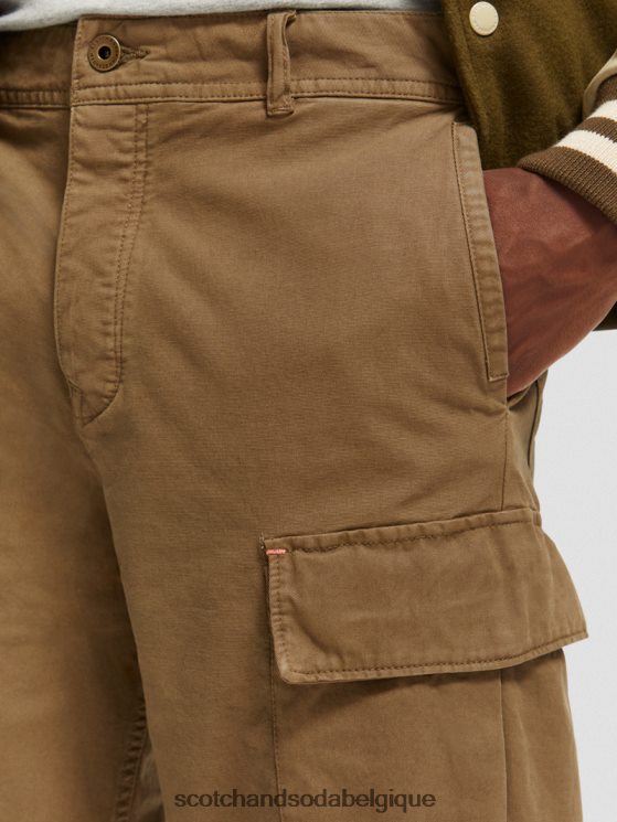 vêtements Scotch & Soda short cargo coupe décontractée- Scotch and Soda parfum kaki 6BZRBF619