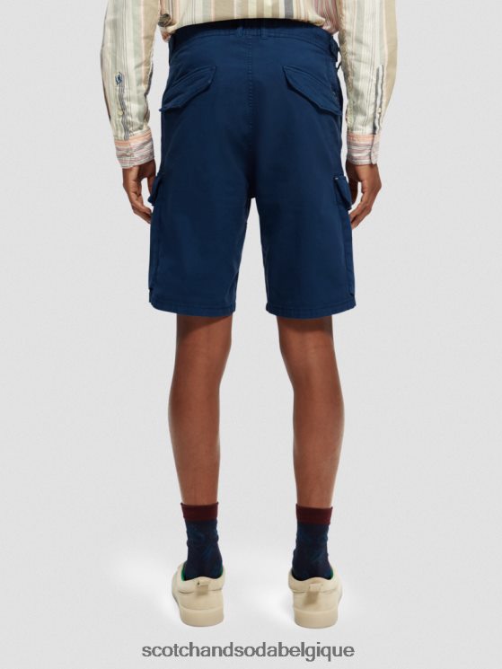 vêtements Scotch & Soda short cargo coupe décontractée- Scotch and Soda shop online marin 6BZRBF620