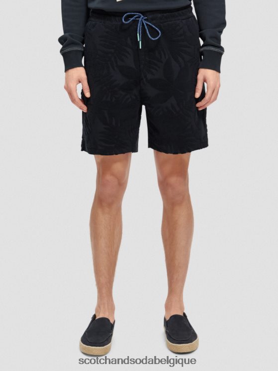 vêtements Scotch & Soda short en jacquard imprimé- Scotch and Soda Namur marine 6BZRBF607