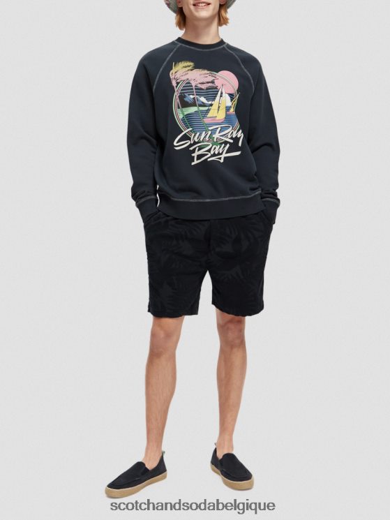vêtements Scotch & Soda short en jacquard imprimé- Scotch and Soda Namur marine 6BZRBF607