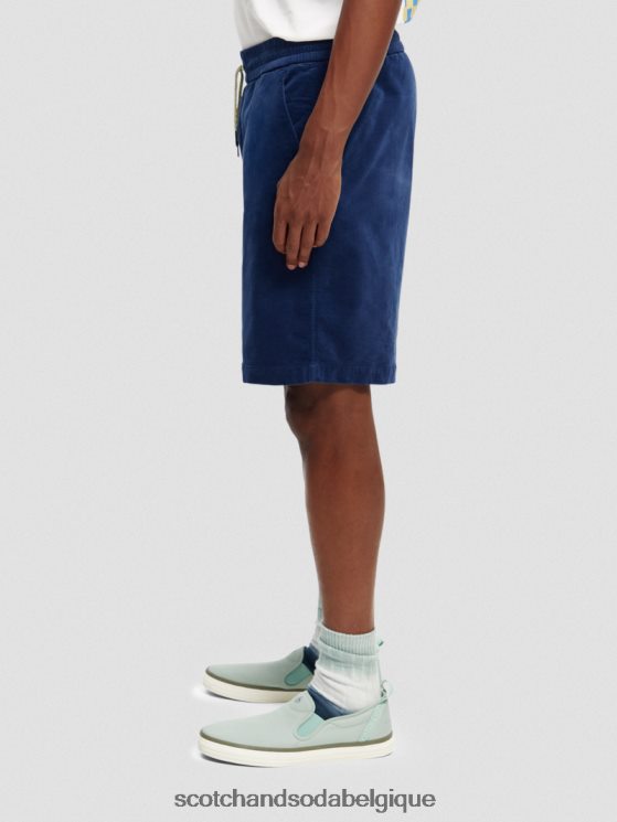 vêtements Scotch & Soda short en velours côtelé coupe décontractée en coton biologique- Scotch and Soda Belgique marin 6BZRBF596
