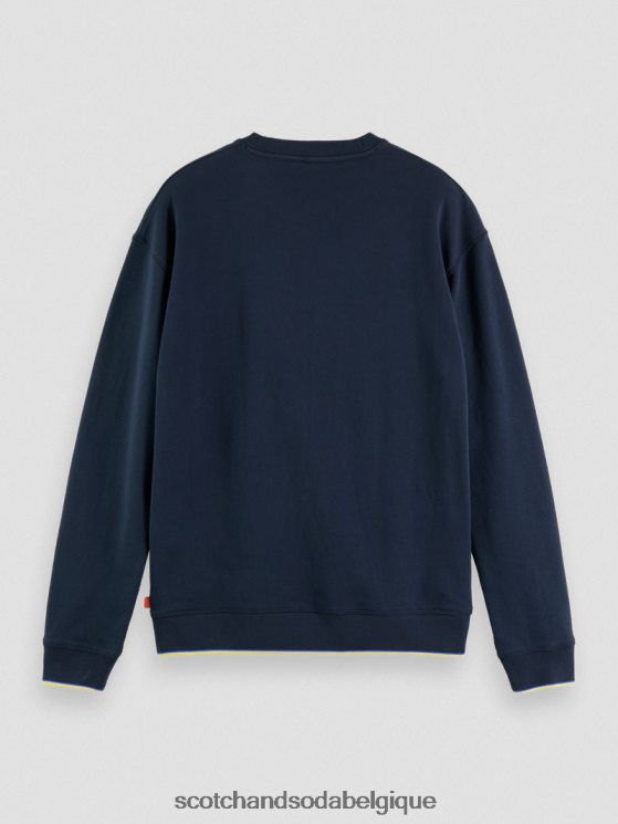 vêtements Scotch & Soda sweat ample à motif floral biologique- Scotch and Soda shop near me nuit 6BZRBF504