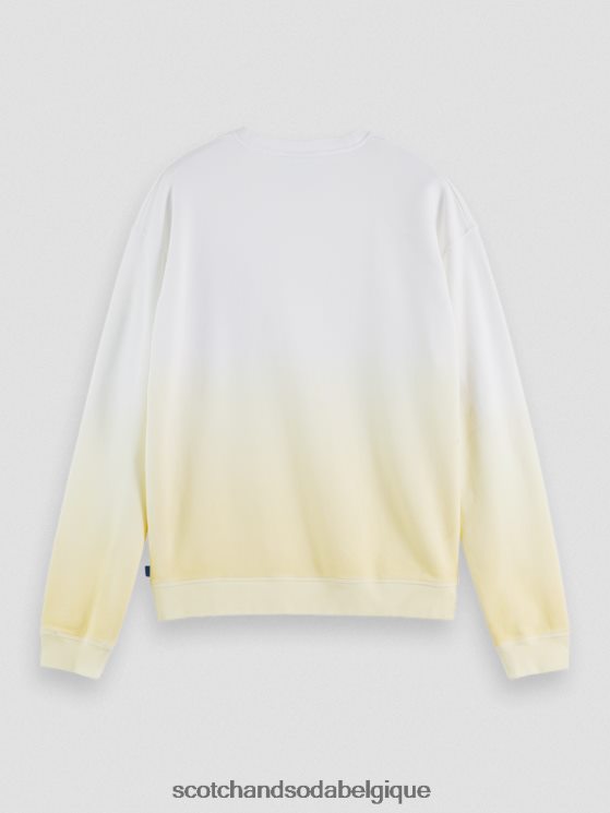 vêtements Scotch & Soda sweat ample à motif floral biologique- Scotch and Soda shop online blanc 6BZRBF503