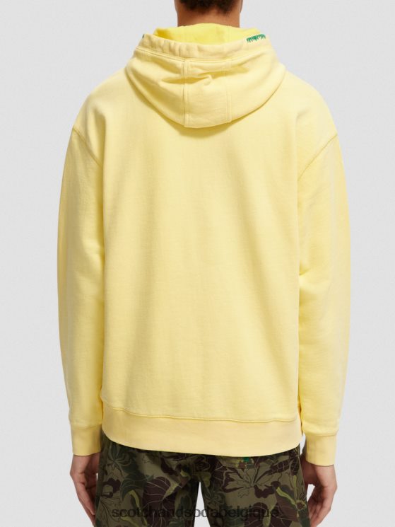 vêtements Scotch & Soda sweat à capuche coupe décontractée- Scotch and Soda Bruxelles soleil 6BZRBF552