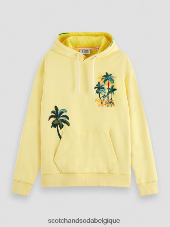 vêtements Scotch & Soda sweat à capuche coupe décontractée- Scotch and Soda Bruxelles soleil 6BZRBF552
