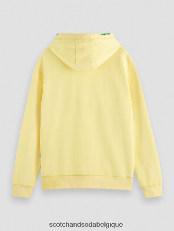 vêtements Scotch & Soda sweat à capuche coupe décontractée- Scotch and Soda Bruxelles soleil 6BZRBF552