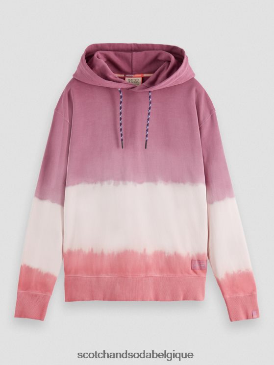 vêtements Scotch & Soda sweat à capuche en coton biologique tie-dye- Scotch and Soda outlet combo d 6BZRBF550
