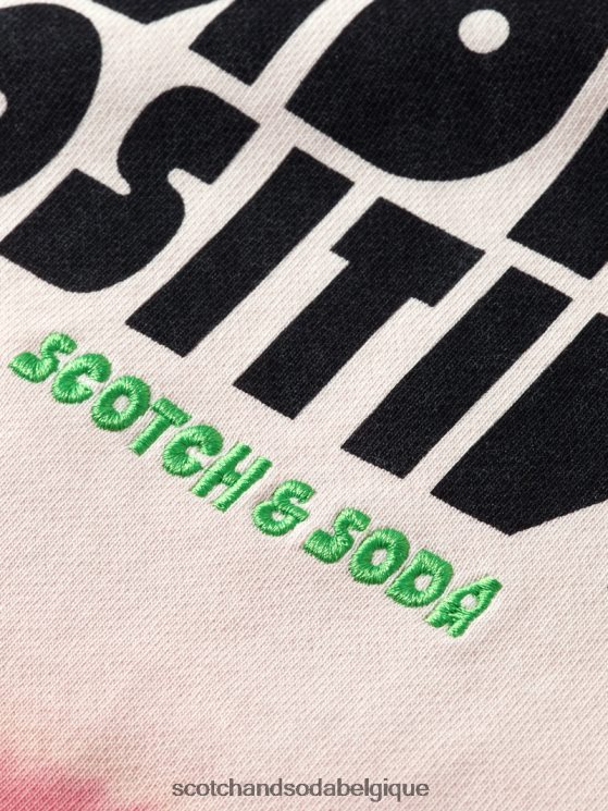 vêtements Scotch & Soda sweat à capuche en coton biologique tie-dye- Scotch and Soda outlet combo d 6BZRBF550