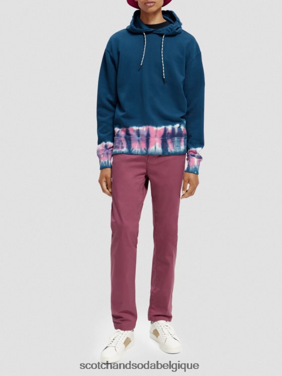 vêtements Scotch & Soda sweat à capuche en coton biologique tie-dye- Scotch and Soda shop near me combiner un 6BZRBF549