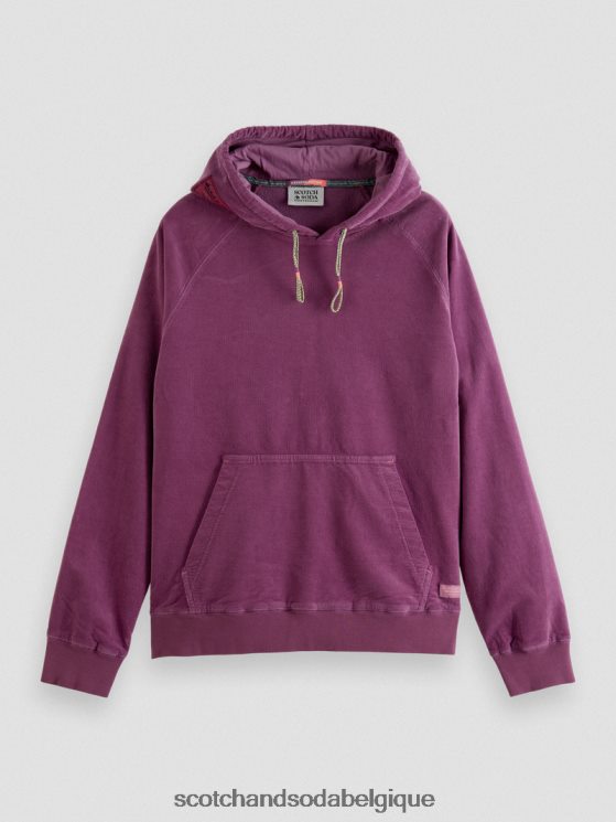 vêtements Scotch & Soda sweat à capuche en velours côtelé de coton biologique- Scotch and Soda femme dahlia 6BZRBF509