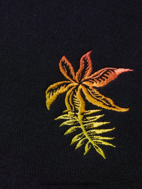 vêtements Scotch & Soda sweat-shirt à col rond brodé- Scotch and Soda shop online marine 6BZRBF521