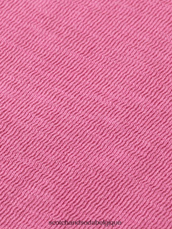 vêtements Scotch & Soda sweat-shirt à col rond teint en pièce- Scotch and Soda femme cerise 6BZRBF536