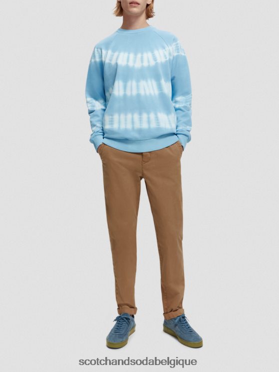 vêtements Scotch & Soda sweat-shirt tie-dye coupe décontractée- Scotch and Soda Liﾨﾨge ciel 6BZRBF546