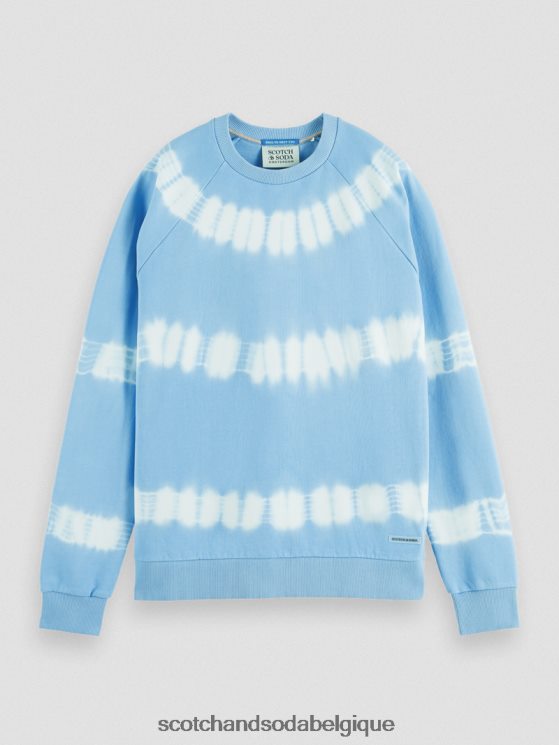 vêtements Scotch & Soda sweat-shirt tie-dye coupe décontractée- Scotch and Soda Liﾨﾨge ciel 6BZRBF546
