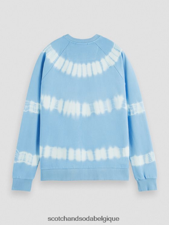 vêtements Scotch & Soda sweat-shirt tie-dye coupe décontractée- Scotch and Soda Liﾨﾨge ciel 6BZRBF546