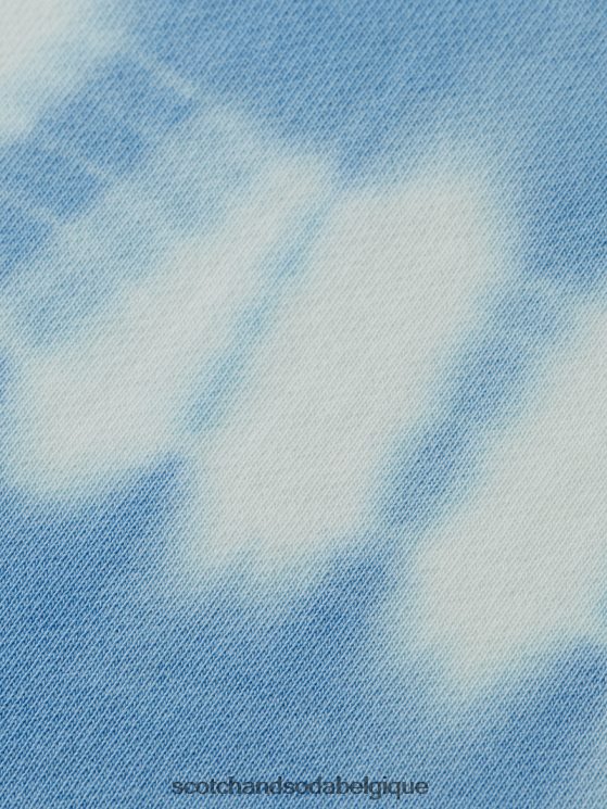 vêtements Scotch & Soda sweat-shirt tie-dye coupe décontractée- Scotch and Soda Liﾨﾨge ciel 6BZRBF546
