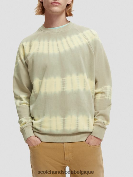 vêtements Scotch & Soda sweat-shirt tie-dye coupe décontractée- Scotch and Soda Namur grès 6BZRBF544