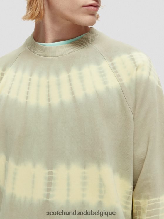 vêtements Scotch & Soda sweat-shirt tie-dye coupe décontractée- Scotch and Soda Namur grès 6BZRBF544