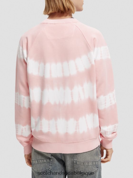 vêtements Scotch & Soda sweat-shirt tie-dye coupe décontractée- Scotch and Soda femme rose 6BZRBF545