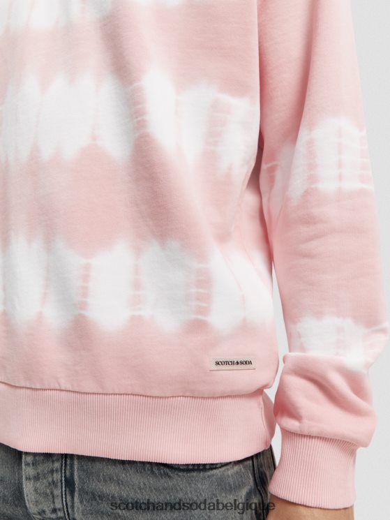vêtements Scotch & Soda sweat-shirt tie-dye coupe décontractée- Scotch and Soda femme rose 6BZRBF545