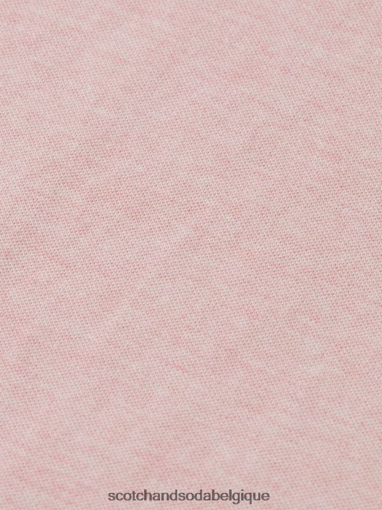 vêtements Scotch & Soda polo en coton biologique- Scotch and Soda Bruxelles mélange de flamants roses 6BZRBF471