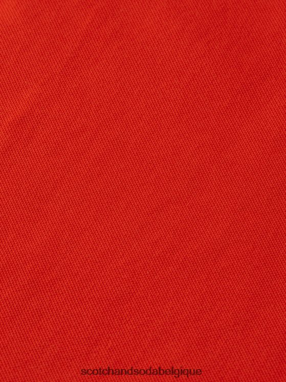 vêtements Scotch & Soda polo piqué en coton biologique- Scotch and Soda Namur piment rouge 6BZRBF463