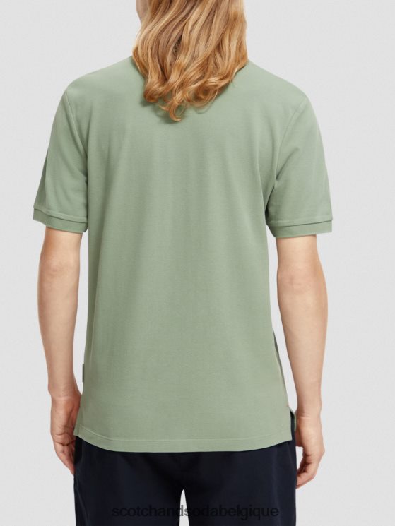 vêtements Scotch & Soda polo piqué en coton biologique- Scotch and Soda femme armée 6BZRBF464