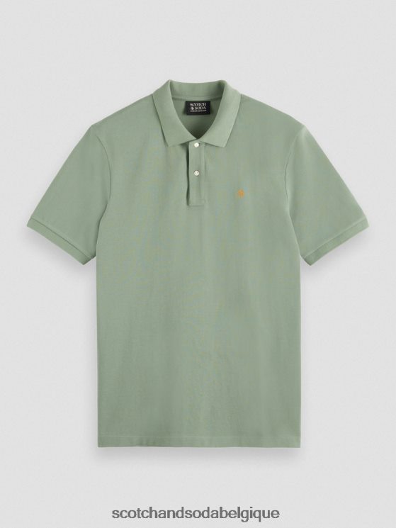 vêtements Scotch & Soda polo piqué en coton biologique- Scotch and Soda femme armée 6BZRBF464