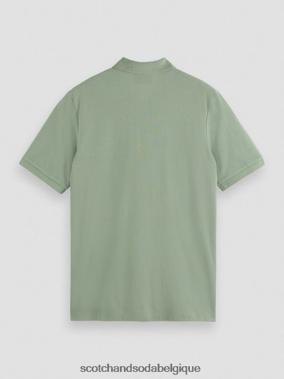 vêtements Scotch & Soda polo piqué en coton biologique- Scotch and Soda femme armée 6BZRBF464