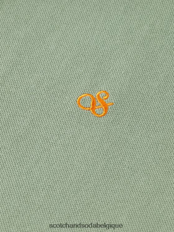vêtements Scotch & Soda polo piqué en coton biologique- Scotch and Soda femme armée 6BZRBF464