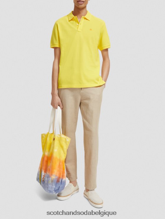 vêtements Scotch & Soda polo piqué en coton biologique- Scotch and Soda parfum soleil 6BZRBF466