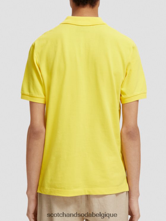 vêtements Scotch & Soda polo piqué en coton biologique- Scotch and Soda parfum soleil 6BZRBF466