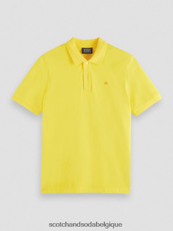 vêtements Scotch & Soda polo piqué en coton biologique- Scotch and Soda parfum soleil 6BZRBF466
