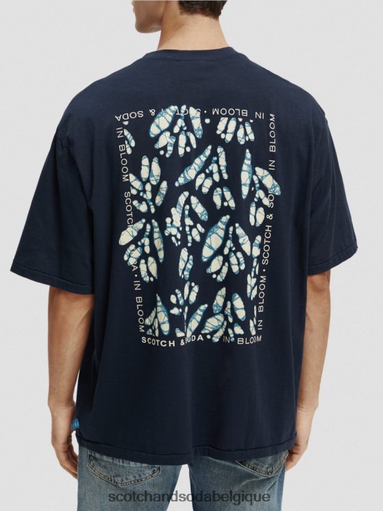 vêtements Scotch & Soda t-shirt ample à motif artistique- Scotch and Soda Bruxelles nuit 6BZRBF372