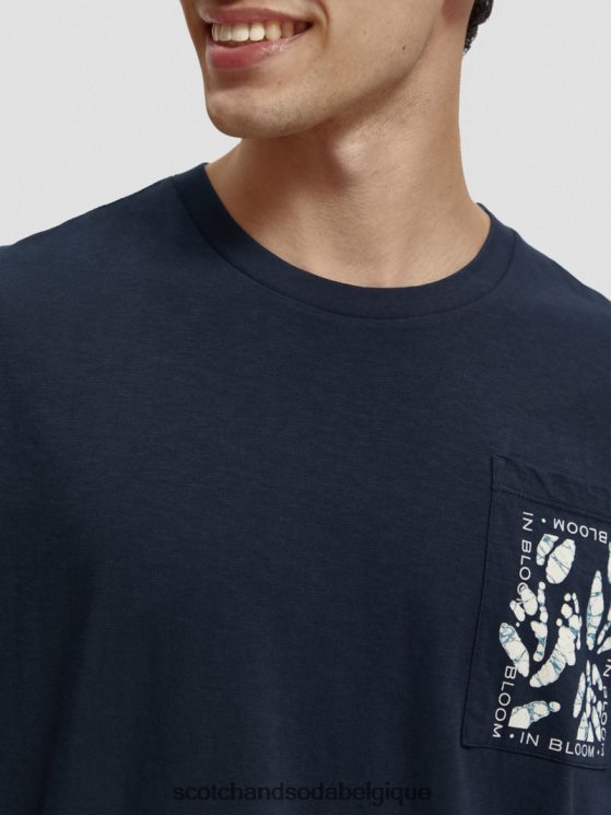 vêtements Scotch & Soda t-shirt ample à motif artistique- Scotch and Soda Bruxelles nuit 6BZRBF372