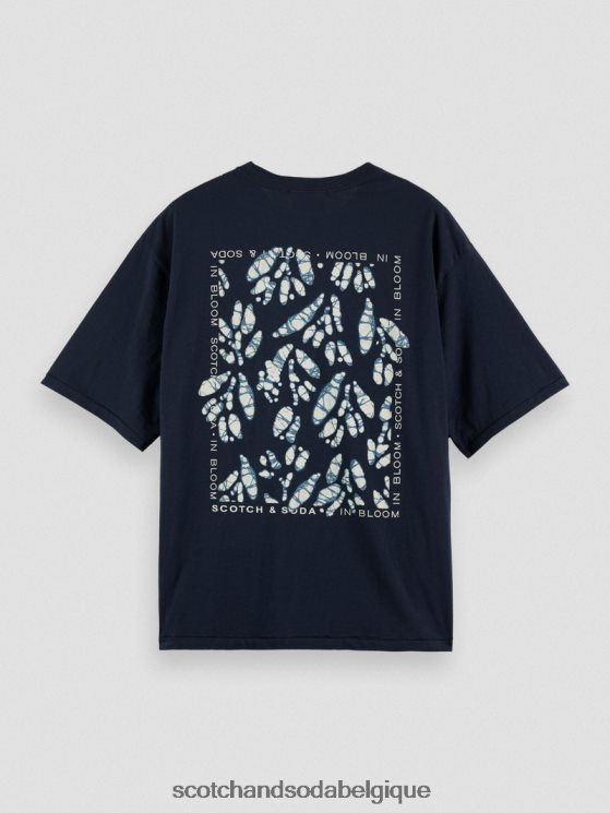 vêtements Scotch & Soda t-shirt ample à motif artistique- Scotch and Soda Bruxelles nuit 6BZRBF372