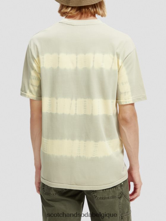 vêtements Scotch & Soda t-shirt biologique tie-dye coupe décontractée- Scotch and Soda Belgique grès 6BZRBF389