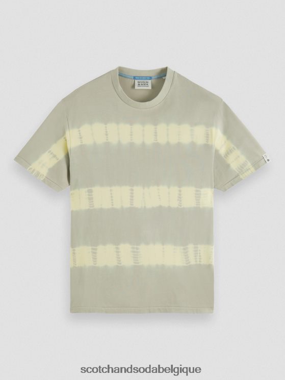 vêtements Scotch & Soda t-shirt biologique tie-dye coupe décontractée- Scotch and Soda Belgique grès 6BZRBF389
