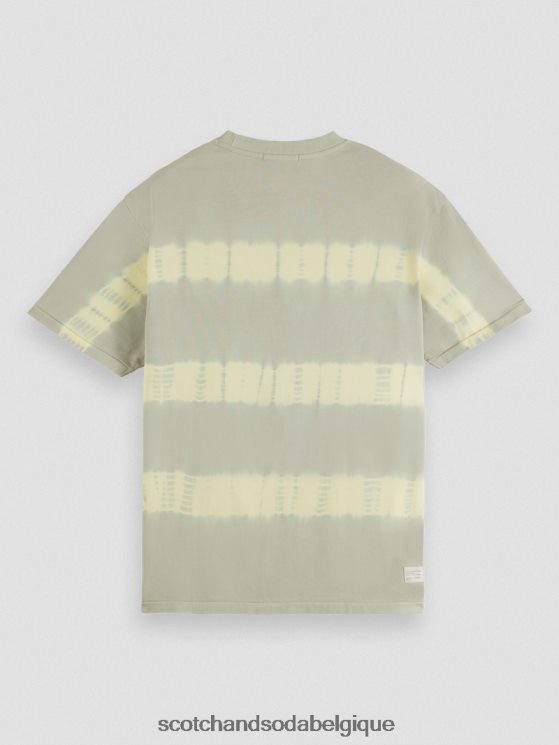 vêtements Scotch & Soda t-shirt biologique tie-dye coupe décontractée- Scotch and Soda Belgique grès 6BZRBF389