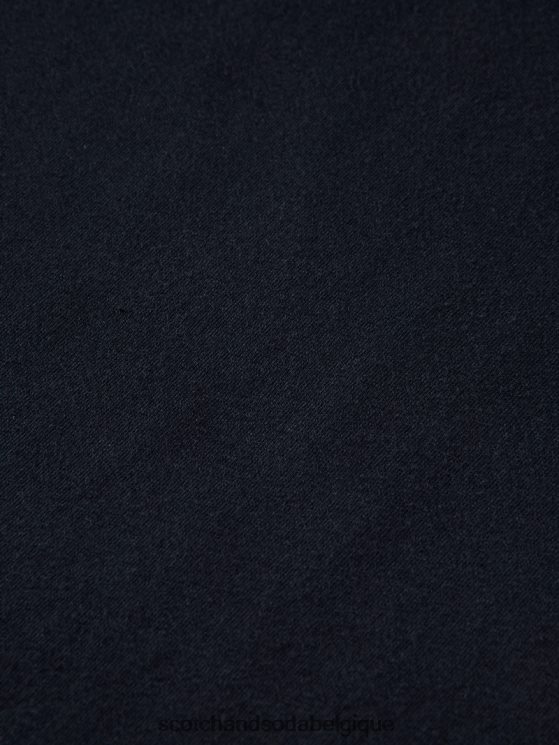 vêtements Scotch & Soda t-shirt à col rond en coton biologique- Scotch and Soda Namur nuit 6BZRBF445